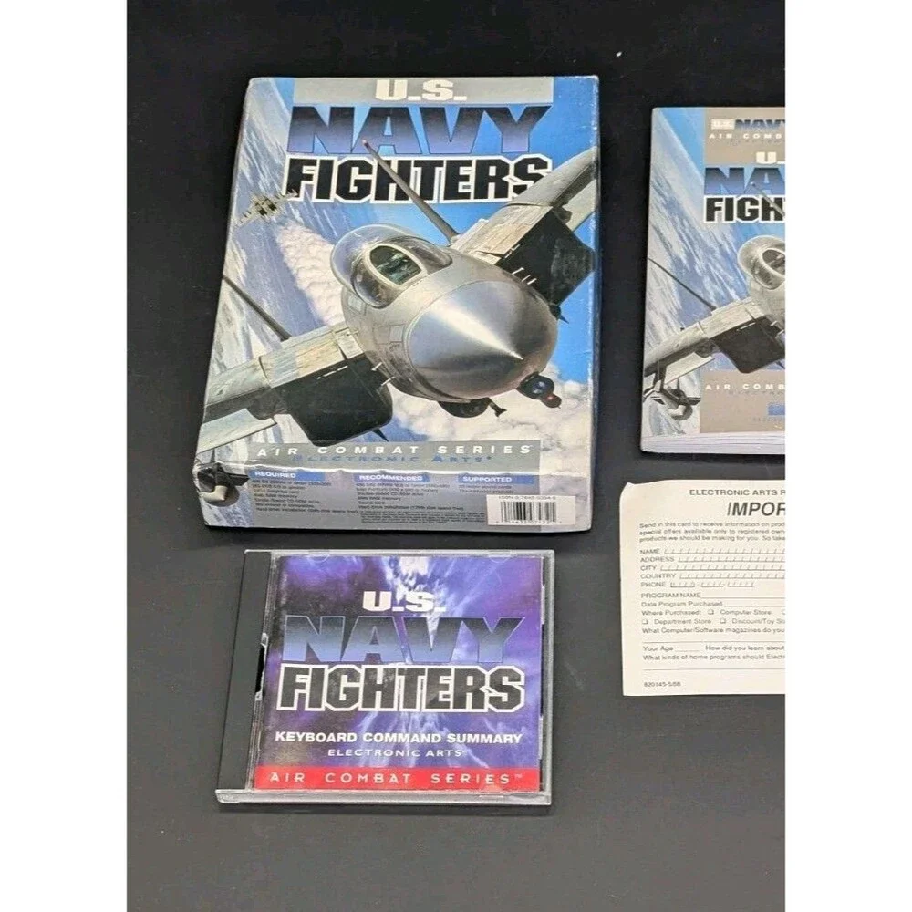 U.S. Navy Fighters PC Game in Original **RARE** Big Box